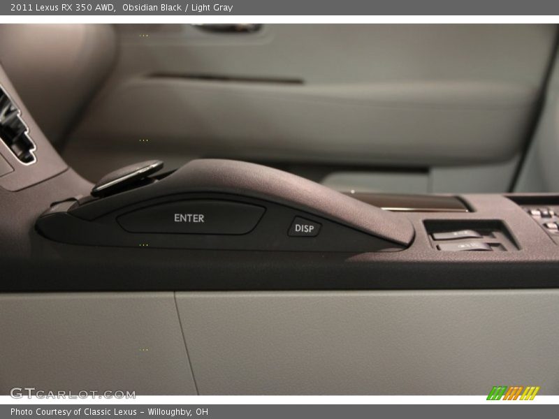 Obsidian Black / Light Gray 2011 Lexus RX 350 AWD
