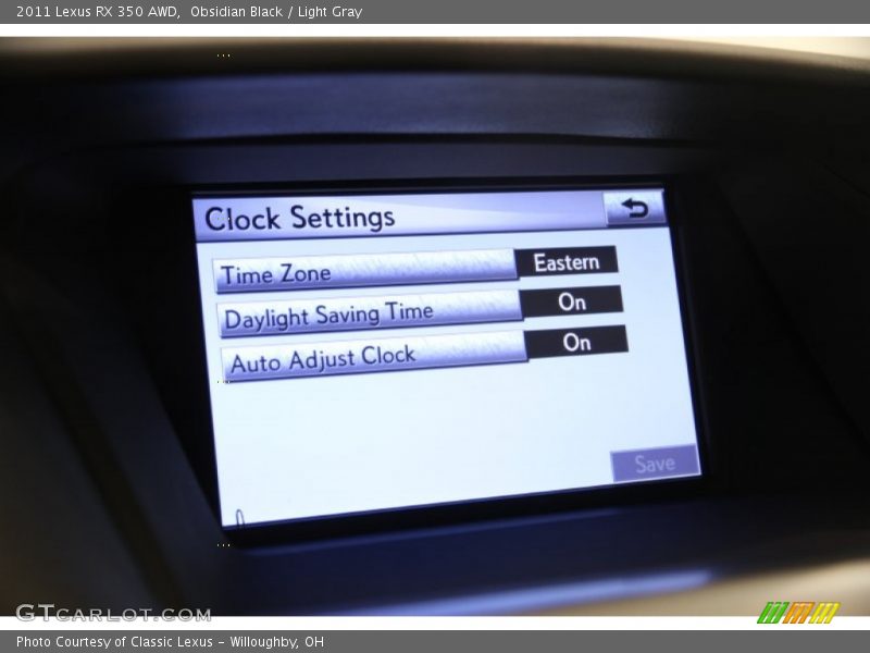 Obsidian Black / Light Gray 2011 Lexus RX 350 AWD