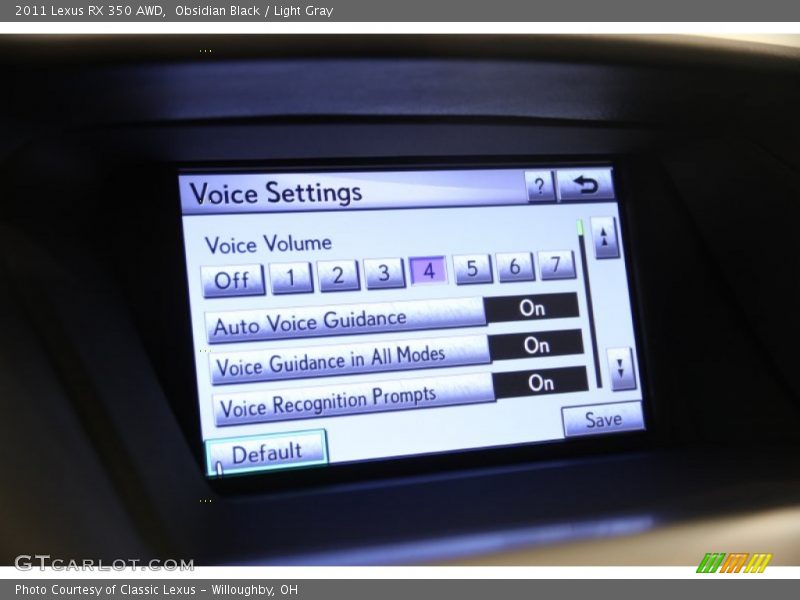 Obsidian Black / Light Gray 2011 Lexus RX 350 AWD