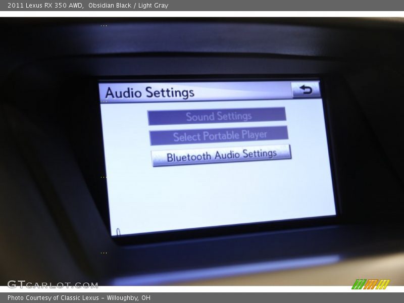 Obsidian Black / Light Gray 2011 Lexus RX 350 AWD