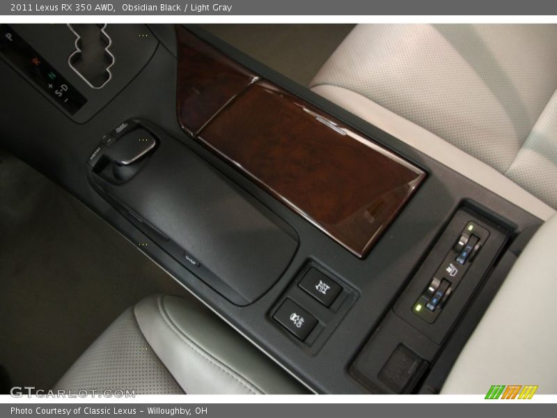 Obsidian Black / Light Gray 2011 Lexus RX 350 AWD