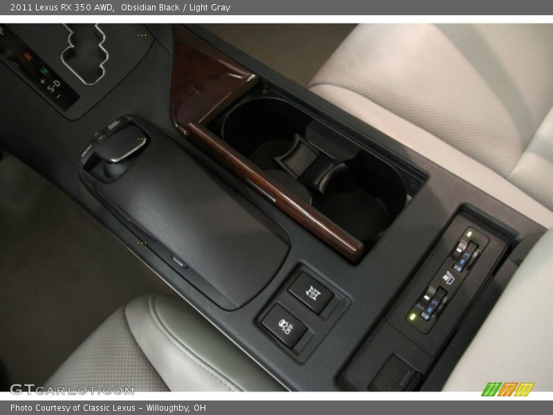 Obsidian Black / Light Gray 2011 Lexus RX 350 AWD