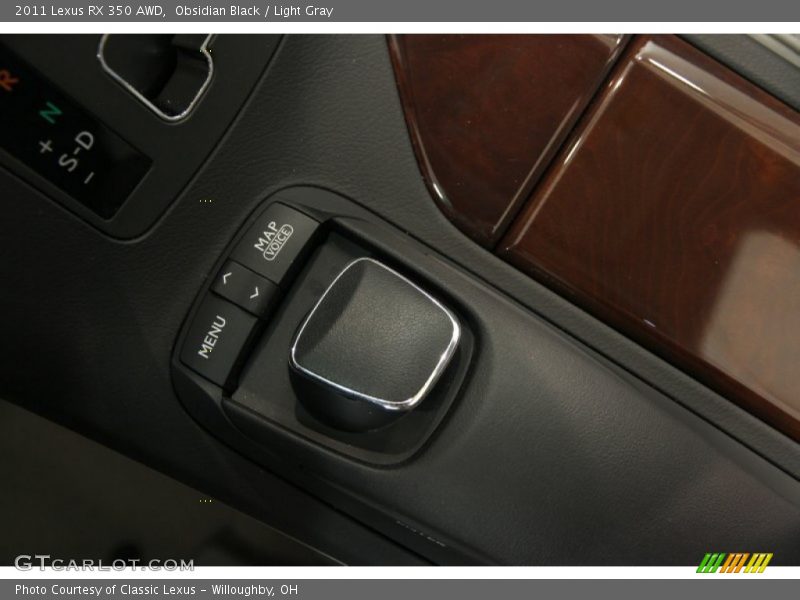 Obsidian Black / Light Gray 2011 Lexus RX 350 AWD