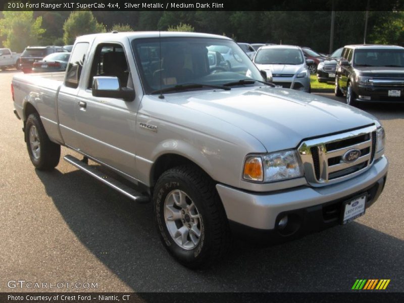 Silver Metallic / Medium Dark Flint 2010 Ford Ranger XLT SuperCab 4x4
