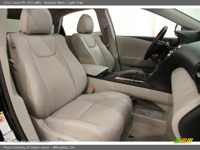 Obsidian Black / Light Gray 2011 Lexus RX 350 AWD