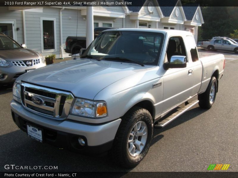 Silver Metallic / Medium Dark Flint 2010 Ford Ranger XLT SuperCab 4x4