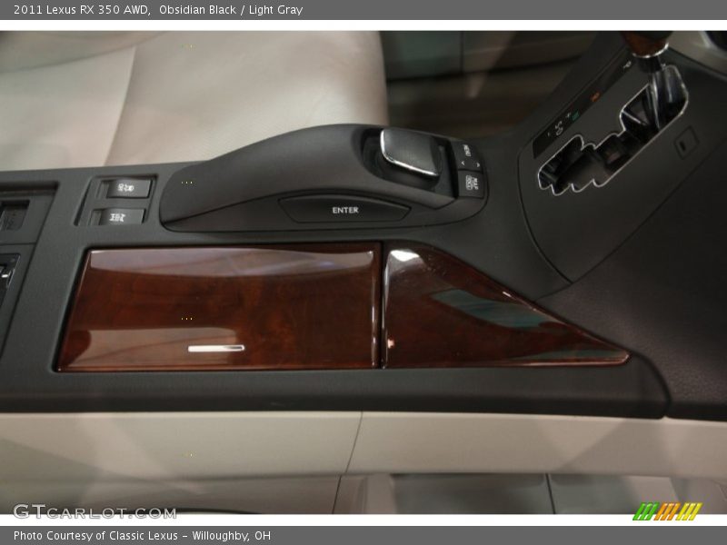 Obsidian Black / Light Gray 2011 Lexus RX 350 AWD