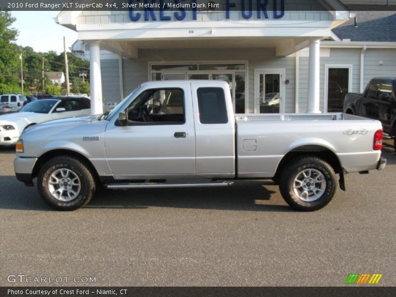 Silver Metallic / Medium Dark Flint 2010 Ford Ranger XLT SuperCab 4x4