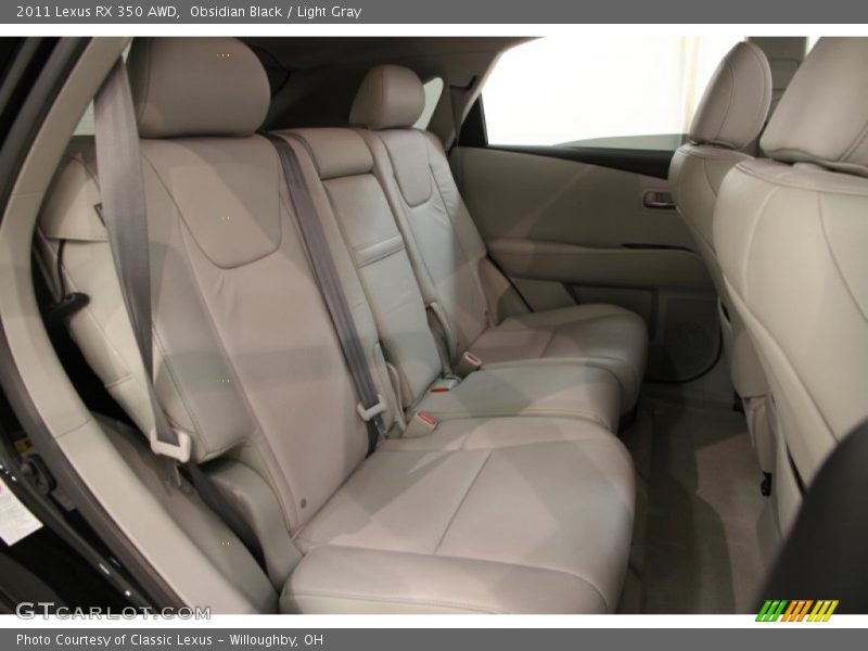 Obsidian Black / Light Gray 2011 Lexus RX 350 AWD