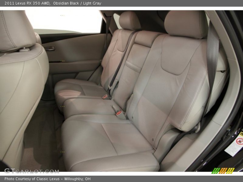Obsidian Black / Light Gray 2011 Lexus RX 350 AWD
