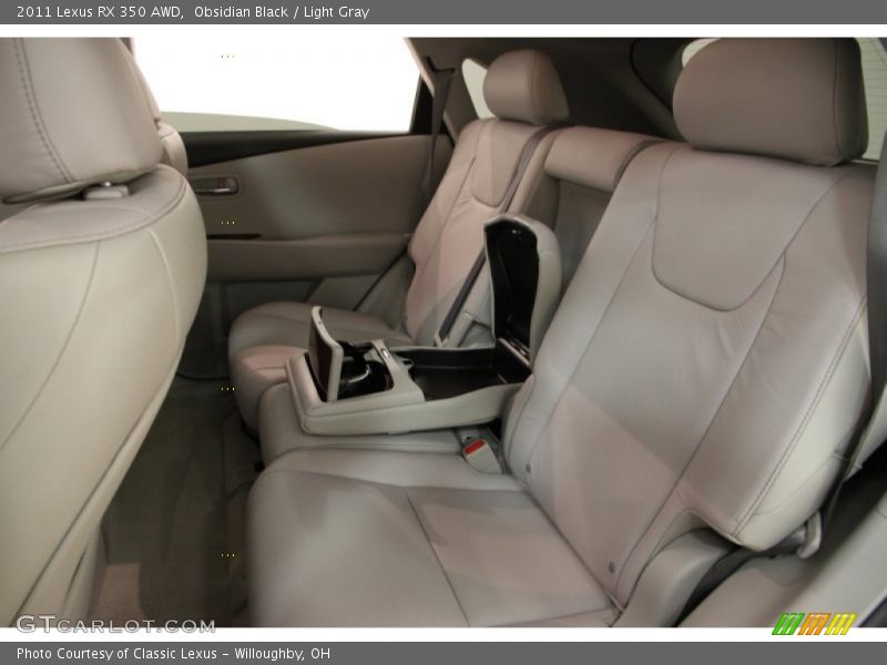 Obsidian Black / Light Gray 2011 Lexus RX 350 AWD