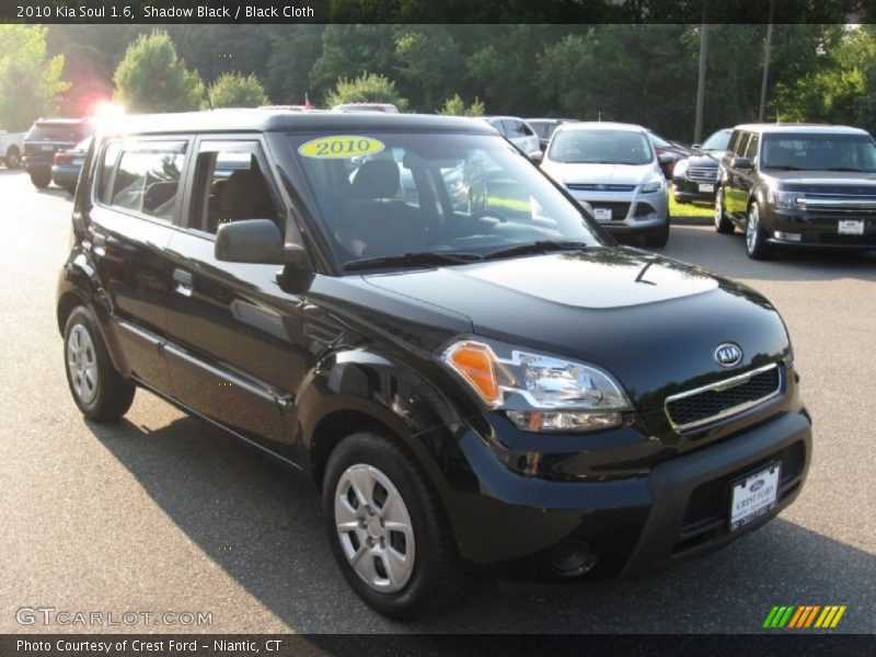 Shadow Black / Black Cloth 2010 Kia Soul 1.6