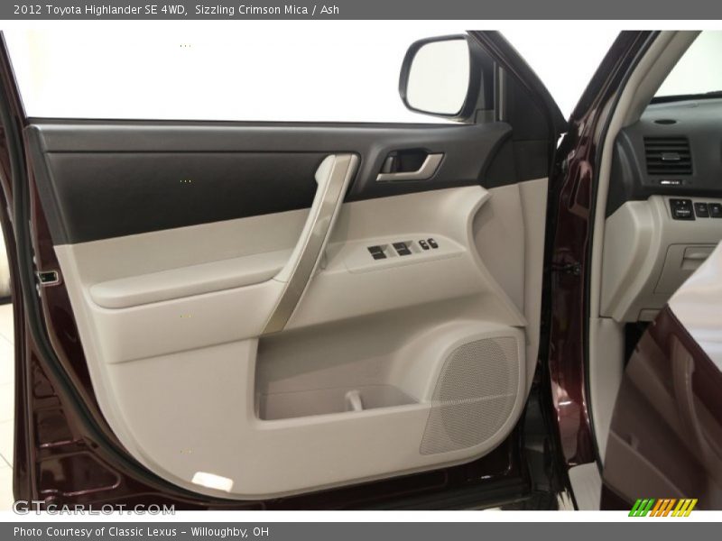 Sizzling Crimson Mica / Ash 2012 Toyota Highlander SE 4WD