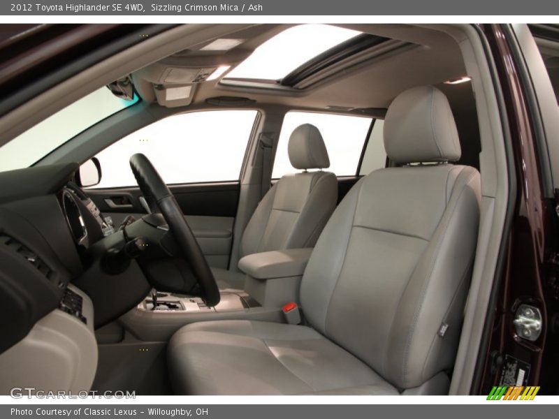 Sizzling Crimson Mica / Ash 2012 Toyota Highlander SE 4WD