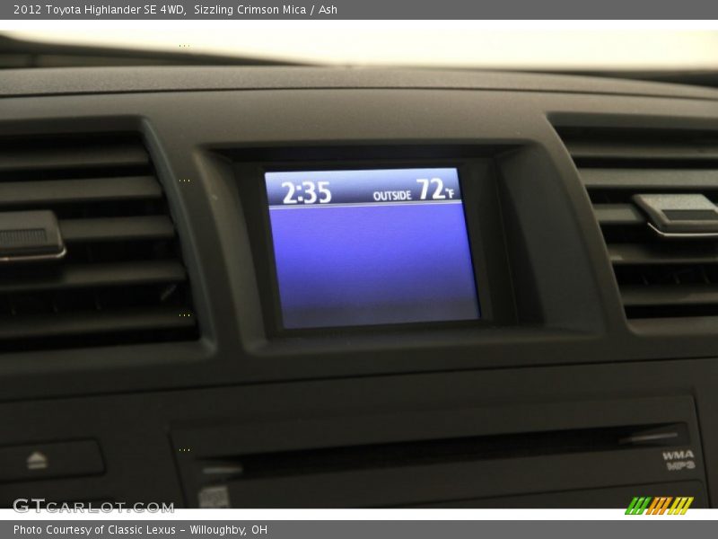 Sizzling Crimson Mica / Ash 2012 Toyota Highlander SE 4WD