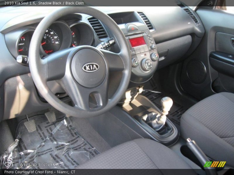 Shadow Black / Black Cloth 2010 Kia Soul 1.6