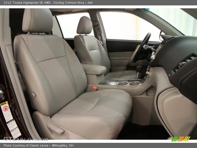 Sizzling Crimson Mica / Ash 2012 Toyota Highlander SE 4WD