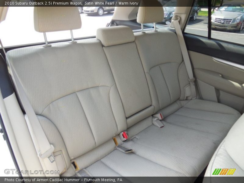 Satin White Pearl / Warm Ivory 2010 Subaru Outback 2.5i Premium Wagon