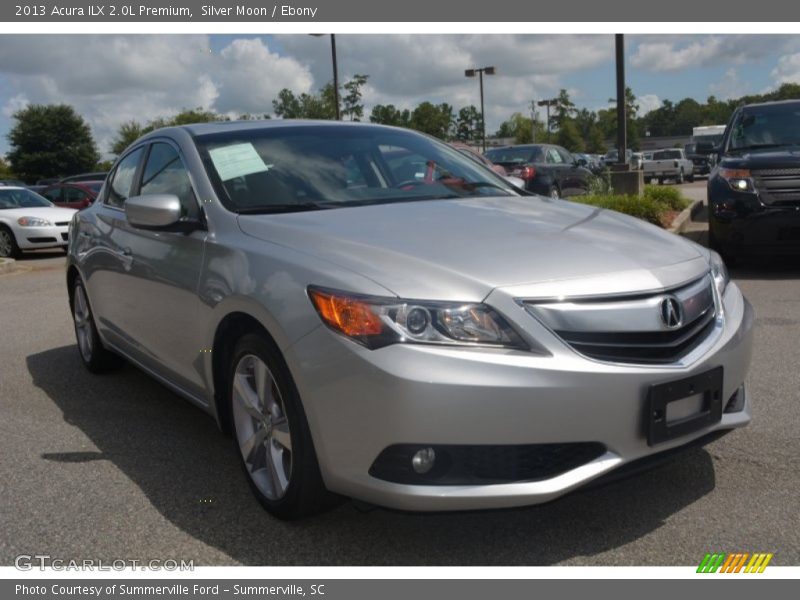 Silver Moon / Ebony 2013 Acura ILX 2.0L Premium