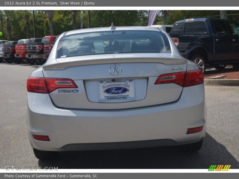 Silver Moon / Ebony 2013 Acura ILX 2.0L Premium