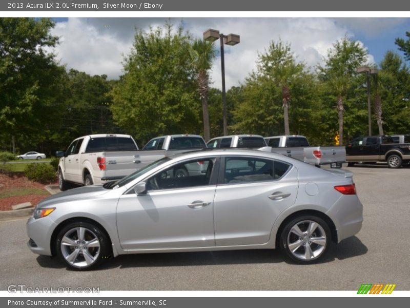 Silver Moon / Ebony 2013 Acura ILX 2.0L Premium
