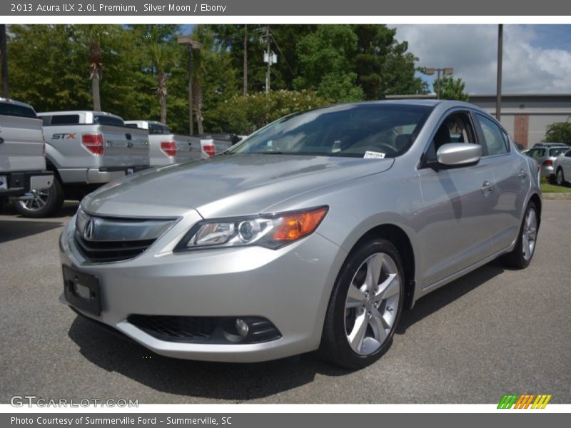 Silver Moon / Ebony 2013 Acura ILX 2.0L Premium