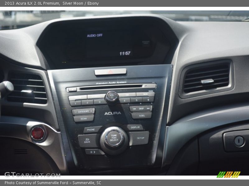 Silver Moon / Ebony 2013 Acura ILX 2.0L Premium