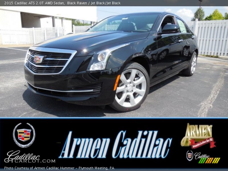 Black Raven / Jet Black/Jet Black 2015 Cadillac ATS 2.0T AWD Sedan
