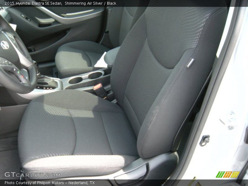Shimmering Air Silver / Black 2015 Hyundai Elantra SE Sedan