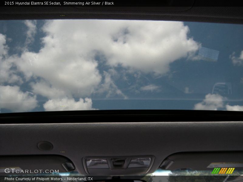 Shimmering Air Silver / Black 2015 Hyundai Elantra SE Sedan