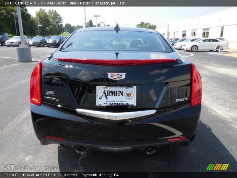 Black Raven / Jet Black/Jet Black 2015 Cadillac ATS 2.0T AWD Sedan