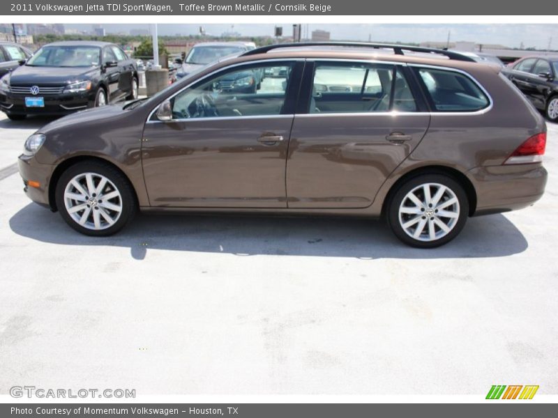 Toffee Brown Metallic / Cornsilk Beige 2011 Volkswagen Jetta TDI SportWagen