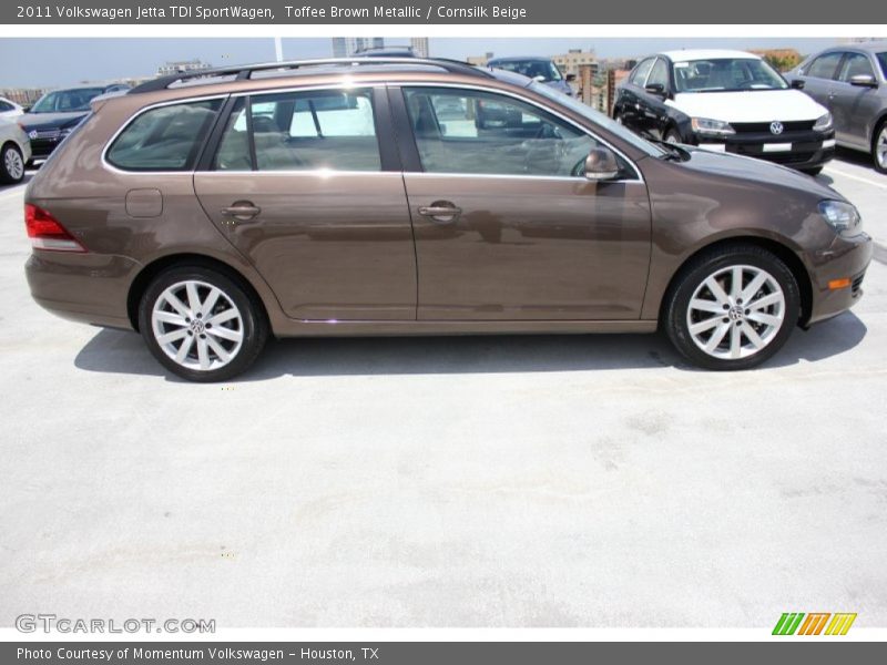 Toffee Brown Metallic / Cornsilk Beige 2011 Volkswagen Jetta TDI SportWagen
