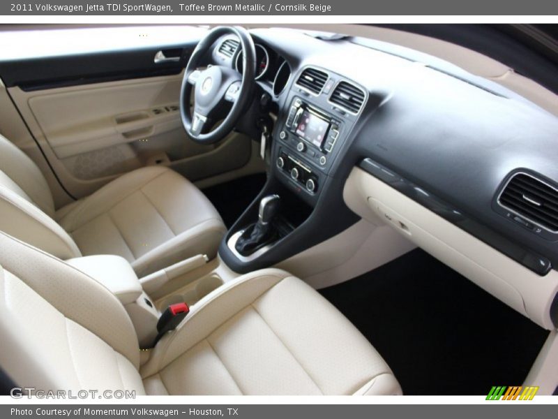 Toffee Brown Metallic / Cornsilk Beige 2011 Volkswagen Jetta TDI SportWagen