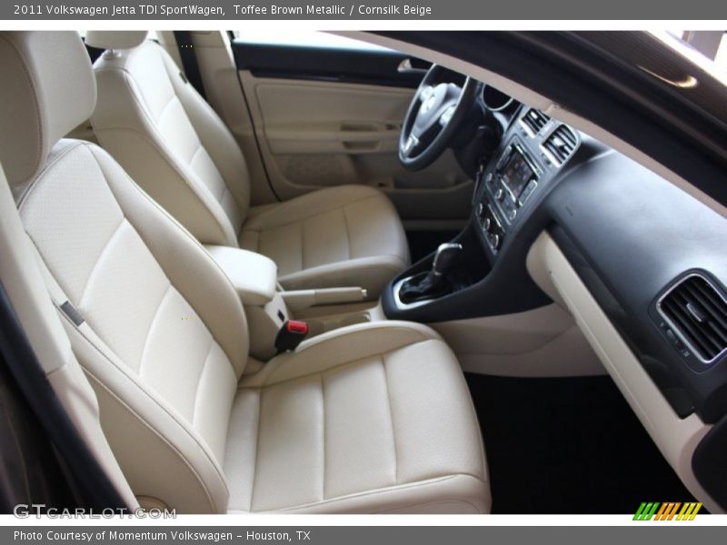 Toffee Brown Metallic / Cornsilk Beige 2011 Volkswagen Jetta TDI SportWagen