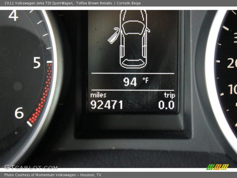 Toffee Brown Metallic / Cornsilk Beige 2011 Volkswagen Jetta TDI SportWagen