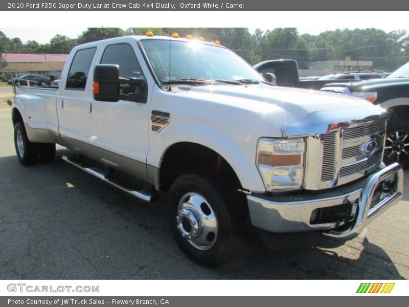 Oxford White / Camel 2010 Ford F350 Super Duty Lariat Crew Cab 4x4 Dually