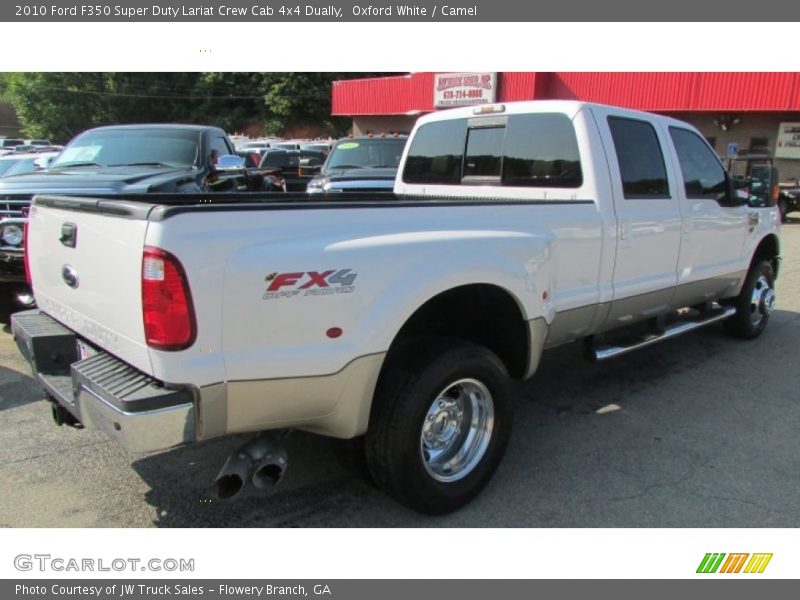 Oxford White / Camel 2010 Ford F350 Super Duty Lariat Crew Cab 4x4 Dually