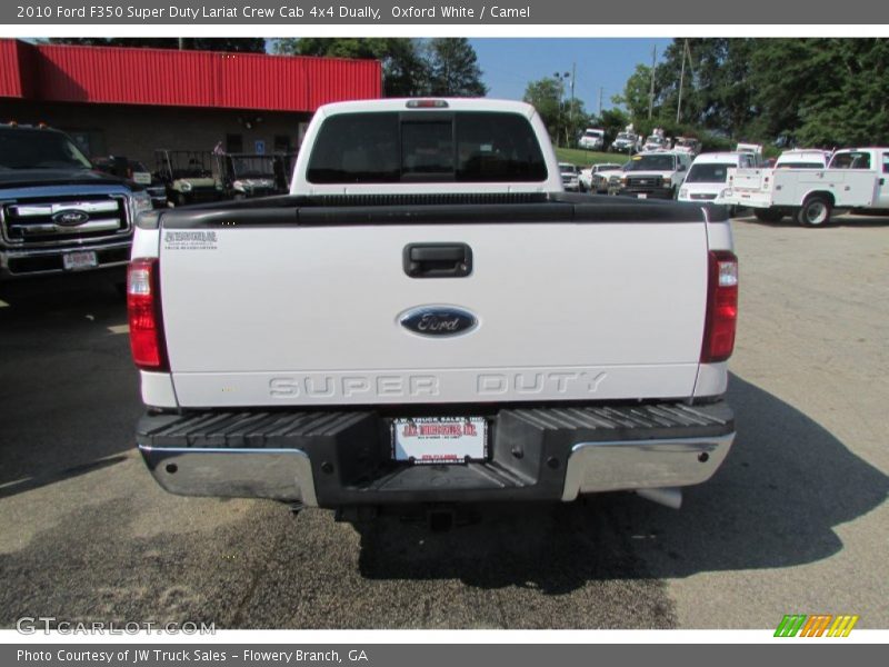 Oxford White / Camel 2010 Ford F350 Super Duty Lariat Crew Cab 4x4 Dually
