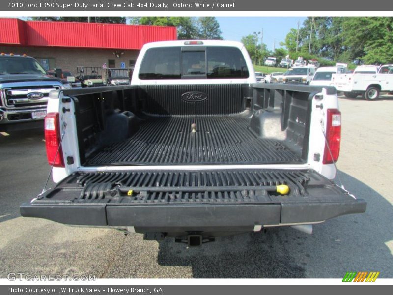 Oxford White / Camel 2010 Ford F350 Super Duty Lariat Crew Cab 4x4 Dually