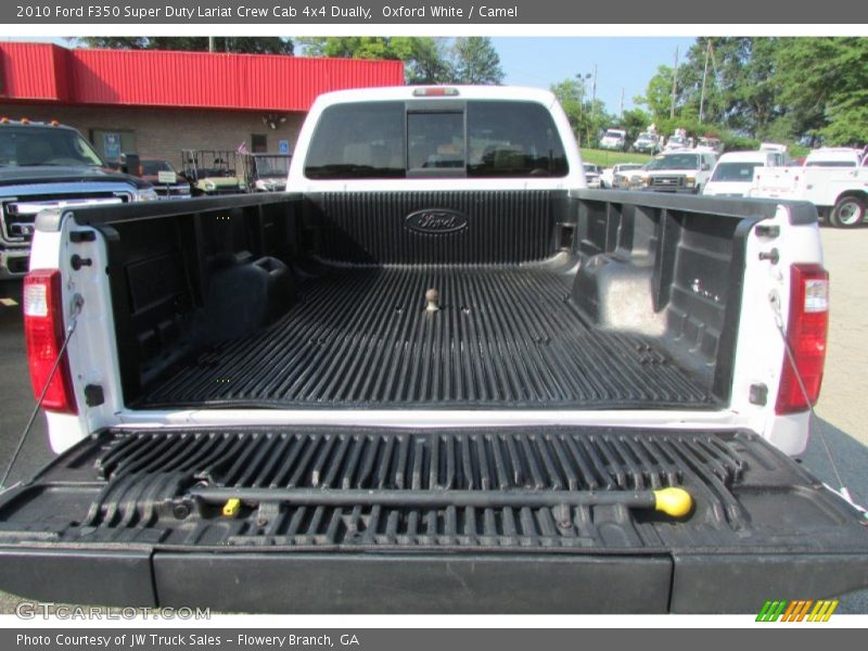 Oxford White / Camel 2010 Ford F350 Super Duty Lariat Crew Cab 4x4 Dually