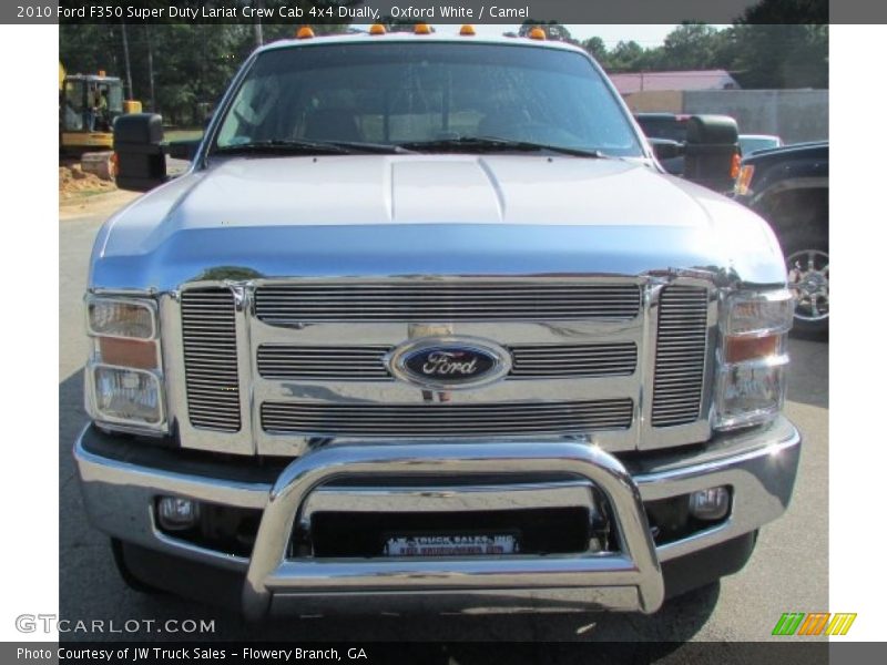 Oxford White / Camel 2010 Ford F350 Super Duty Lariat Crew Cab 4x4 Dually