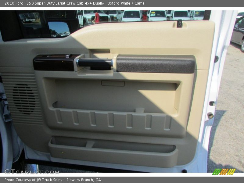 Oxford White / Camel 2010 Ford F350 Super Duty Lariat Crew Cab 4x4 Dually
