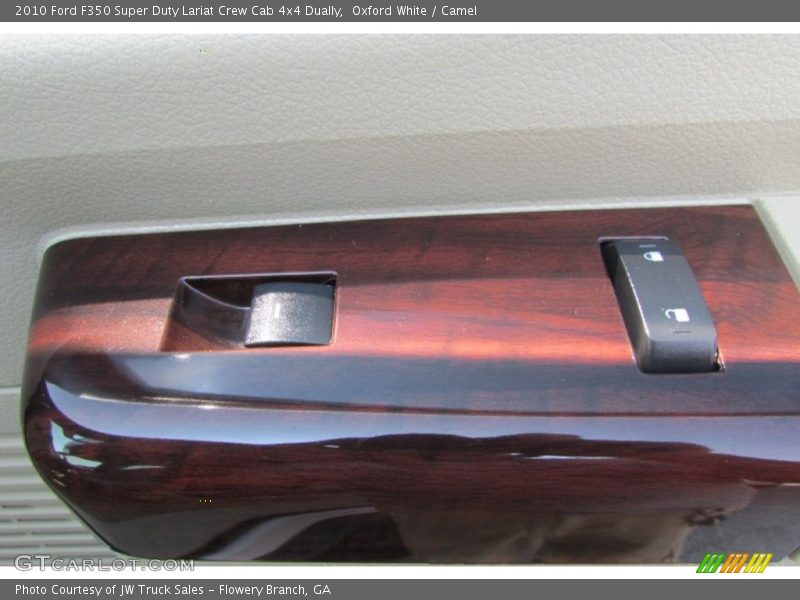 Oxford White / Camel 2010 Ford F350 Super Duty Lariat Crew Cab 4x4 Dually