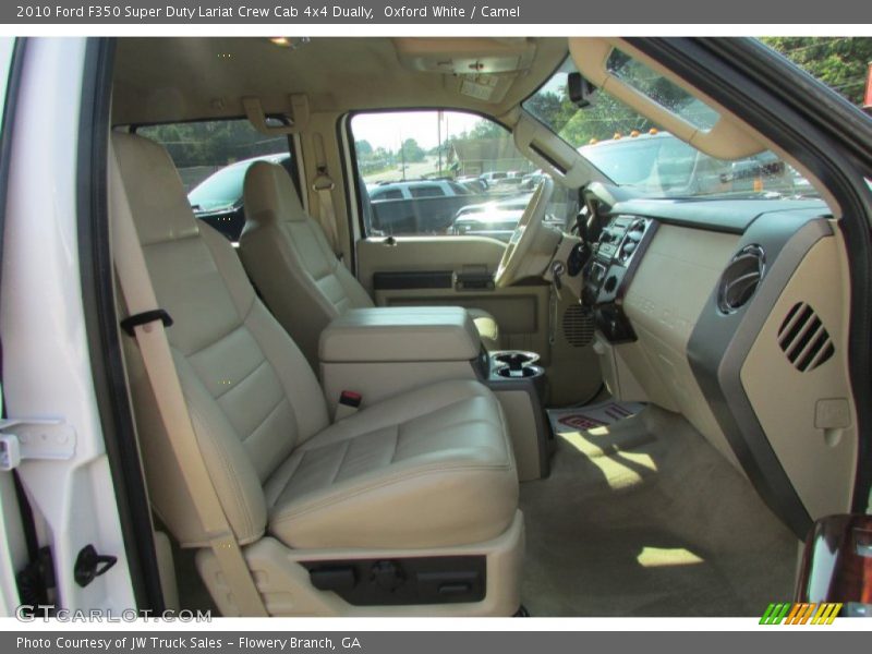 Oxford White / Camel 2010 Ford F350 Super Duty Lariat Crew Cab 4x4 Dually
