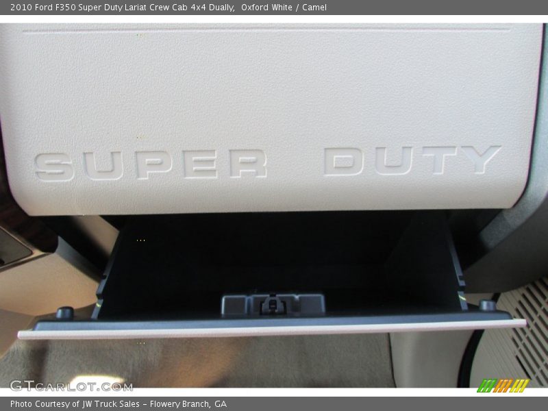 Oxford White / Camel 2010 Ford F350 Super Duty Lariat Crew Cab 4x4 Dually