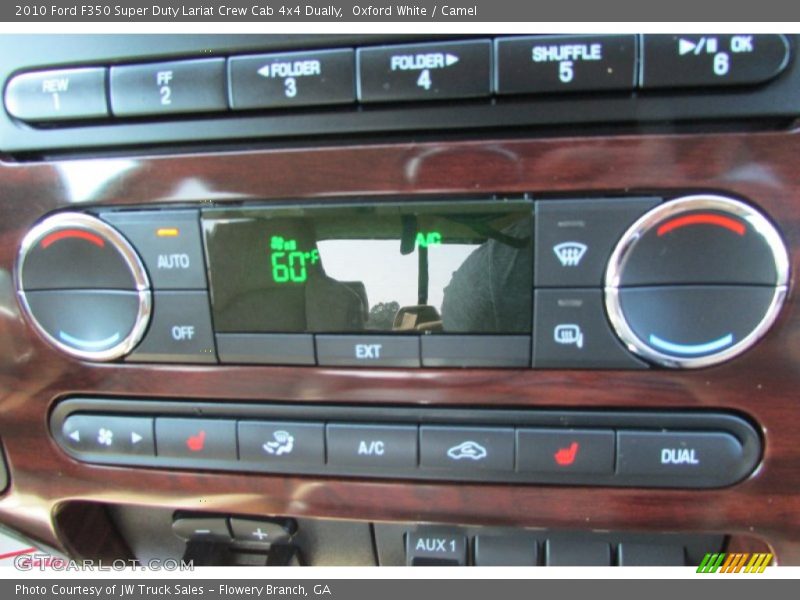 Oxford White / Camel 2010 Ford F350 Super Duty Lariat Crew Cab 4x4 Dually