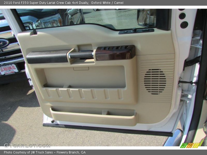 Oxford White / Camel 2010 Ford F350 Super Duty Lariat Crew Cab 4x4 Dually