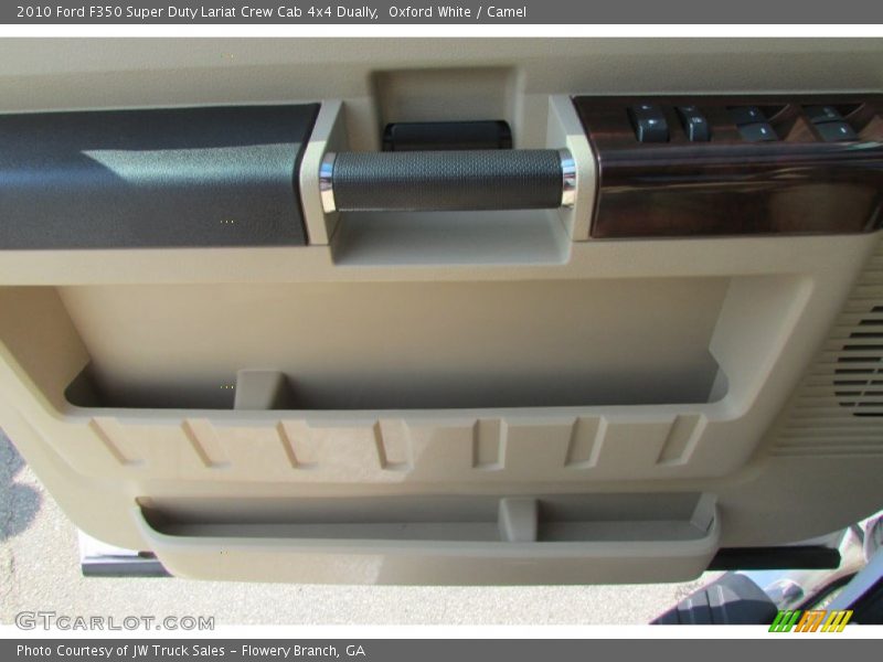 Oxford White / Camel 2010 Ford F350 Super Duty Lariat Crew Cab 4x4 Dually