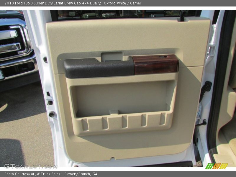Oxford White / Camel 2010 Ford F350 Super Duty Lariat Crew Cab 4x4 Dually